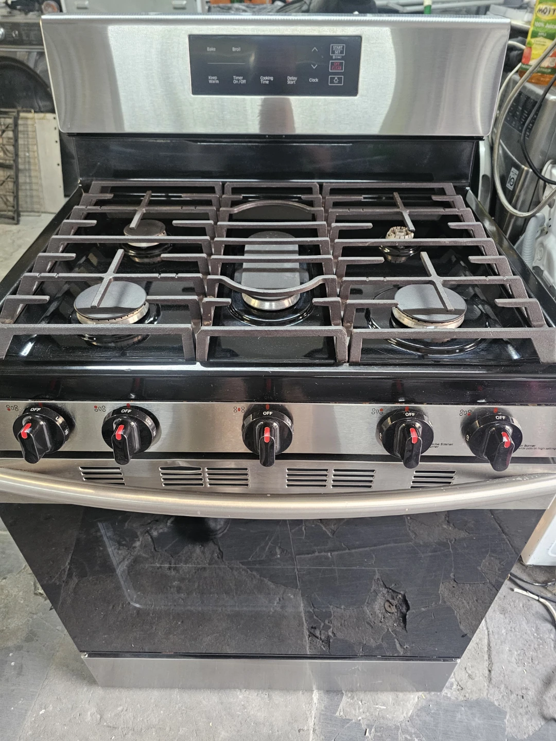 Samsung 30in Stainless Steel Gas Range