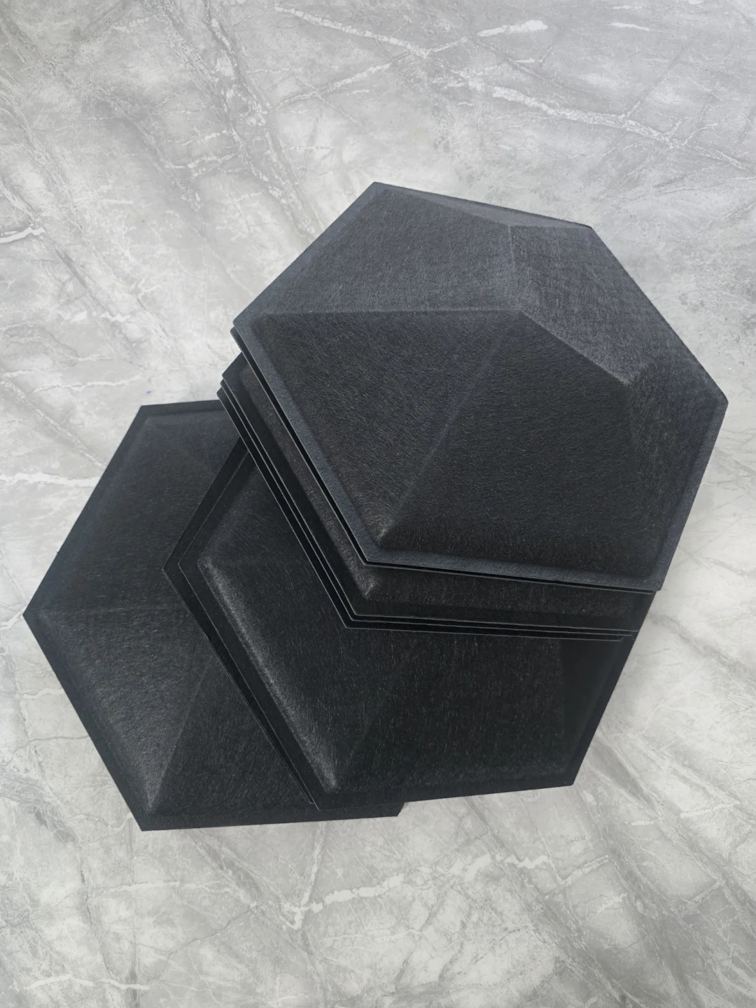 Black Hexagon Acoustic Panels (Set of 12) - photo 2