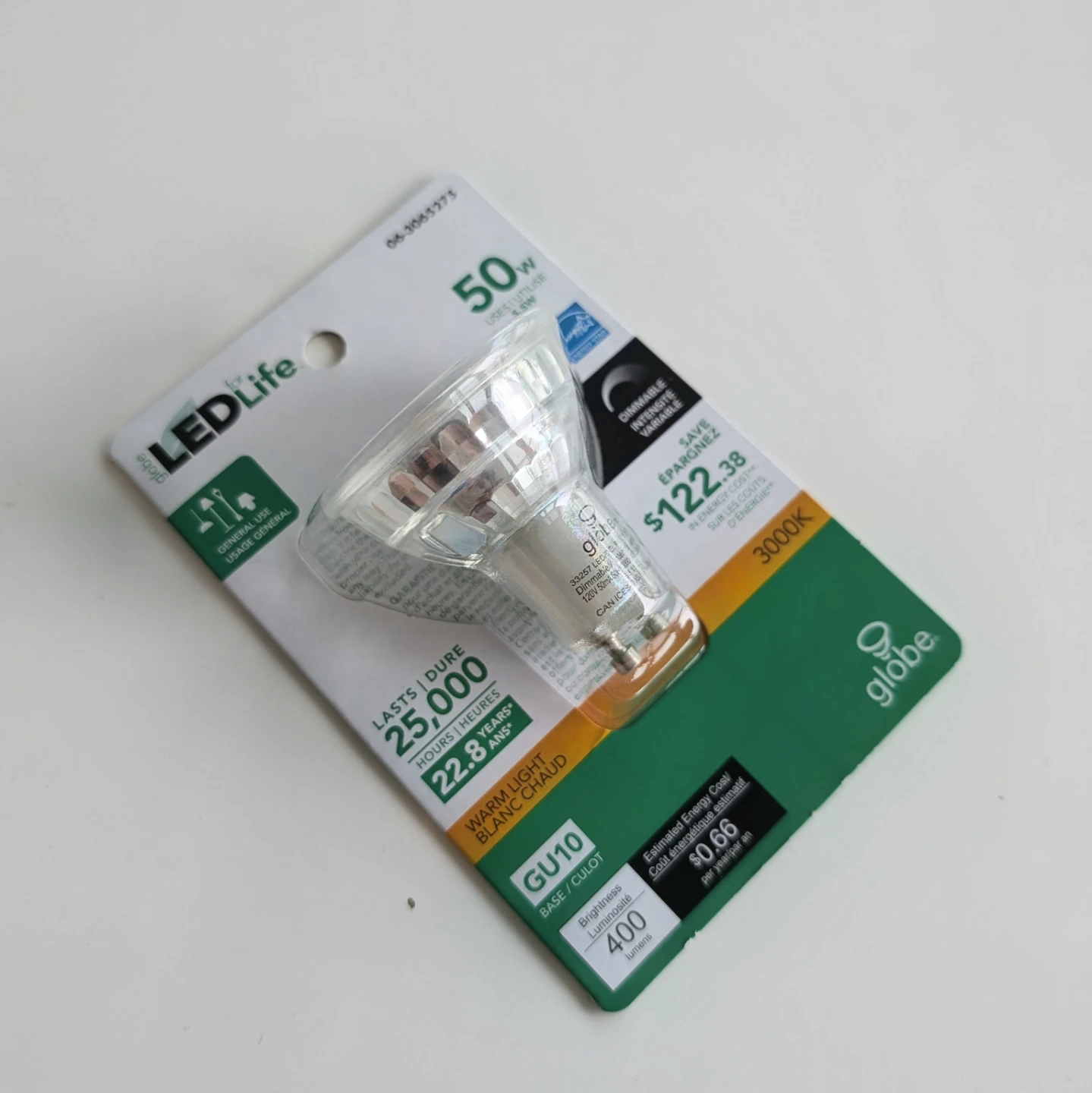 Globe LEDLife PAR16 GU10 LED Bulb