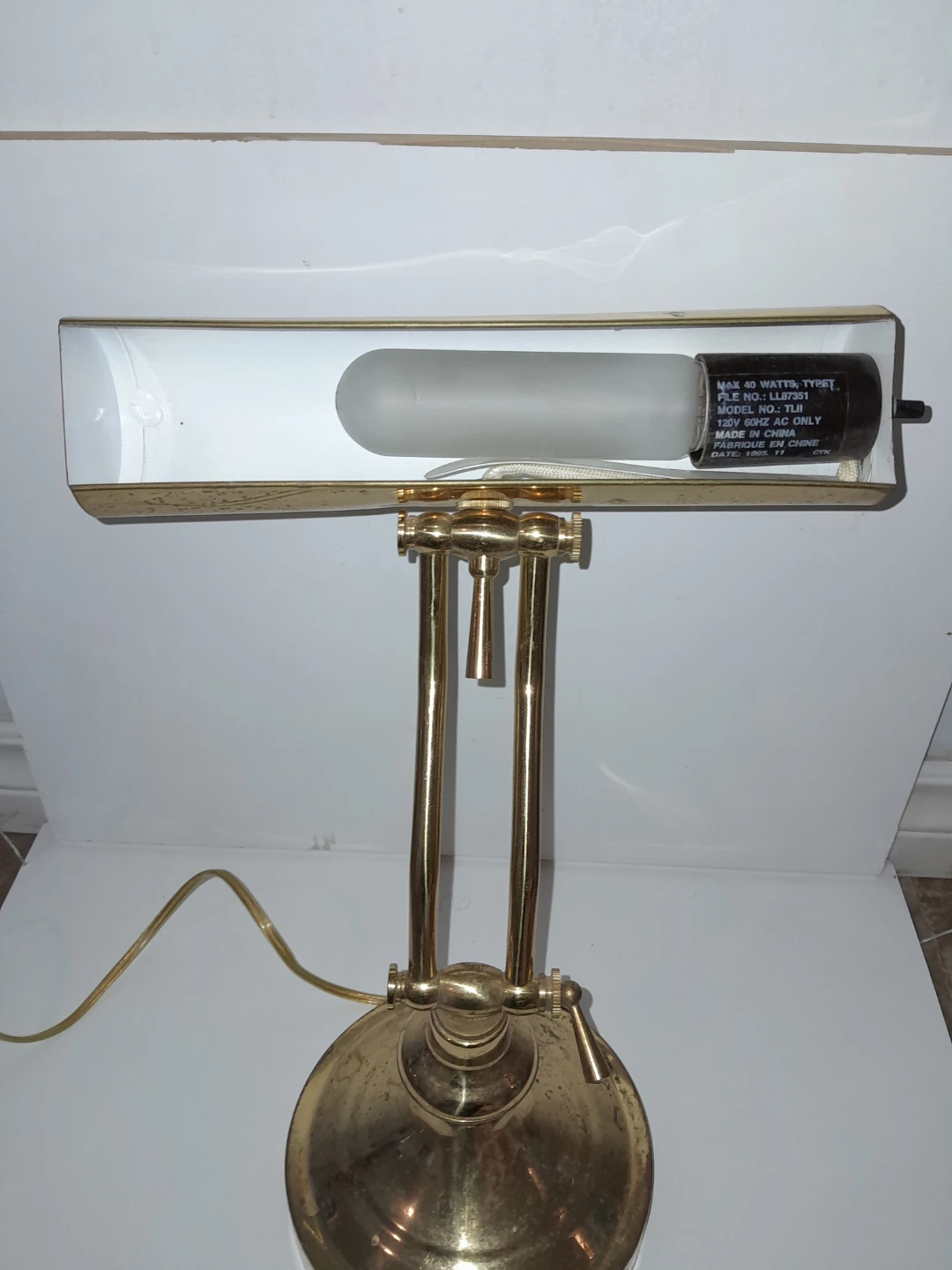Vintage Adjustable golden heat lamp - photo 3