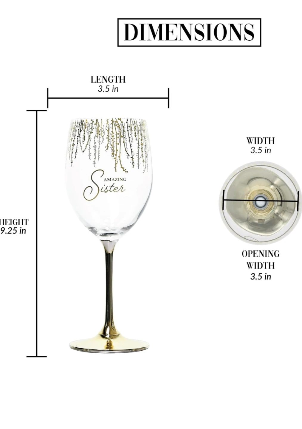 Amazing Sister Wine Glass - Holds 19 Oz - photo 3