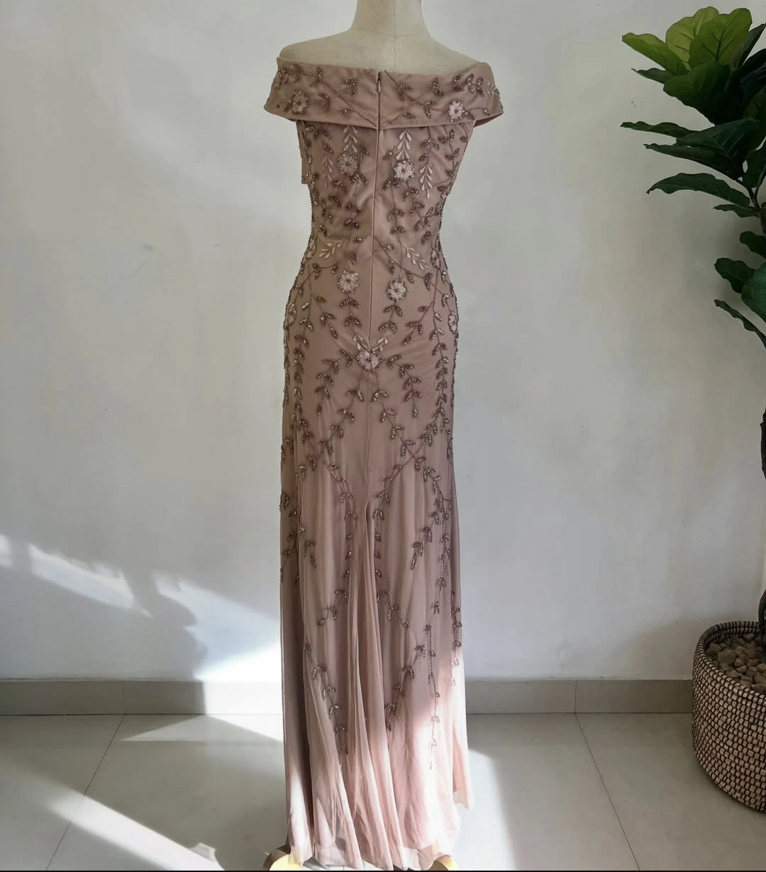 Embellished Off-the-Shoulder Maxi Dress - photo 2