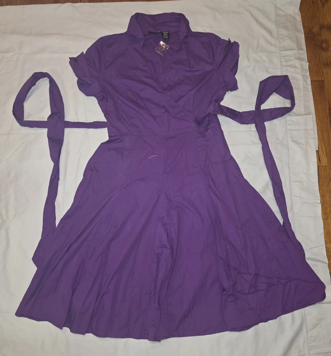 Purple Wrap Dress - photo 5