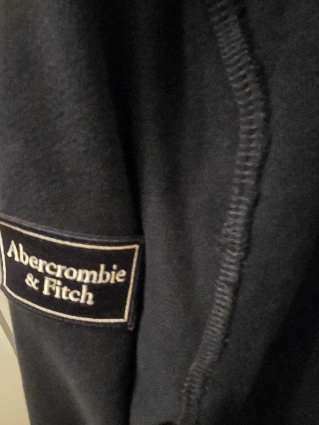 Unisex Abercrombie & Fitch Sherpa Lined Hoodie - Navy - Size S - photo 5