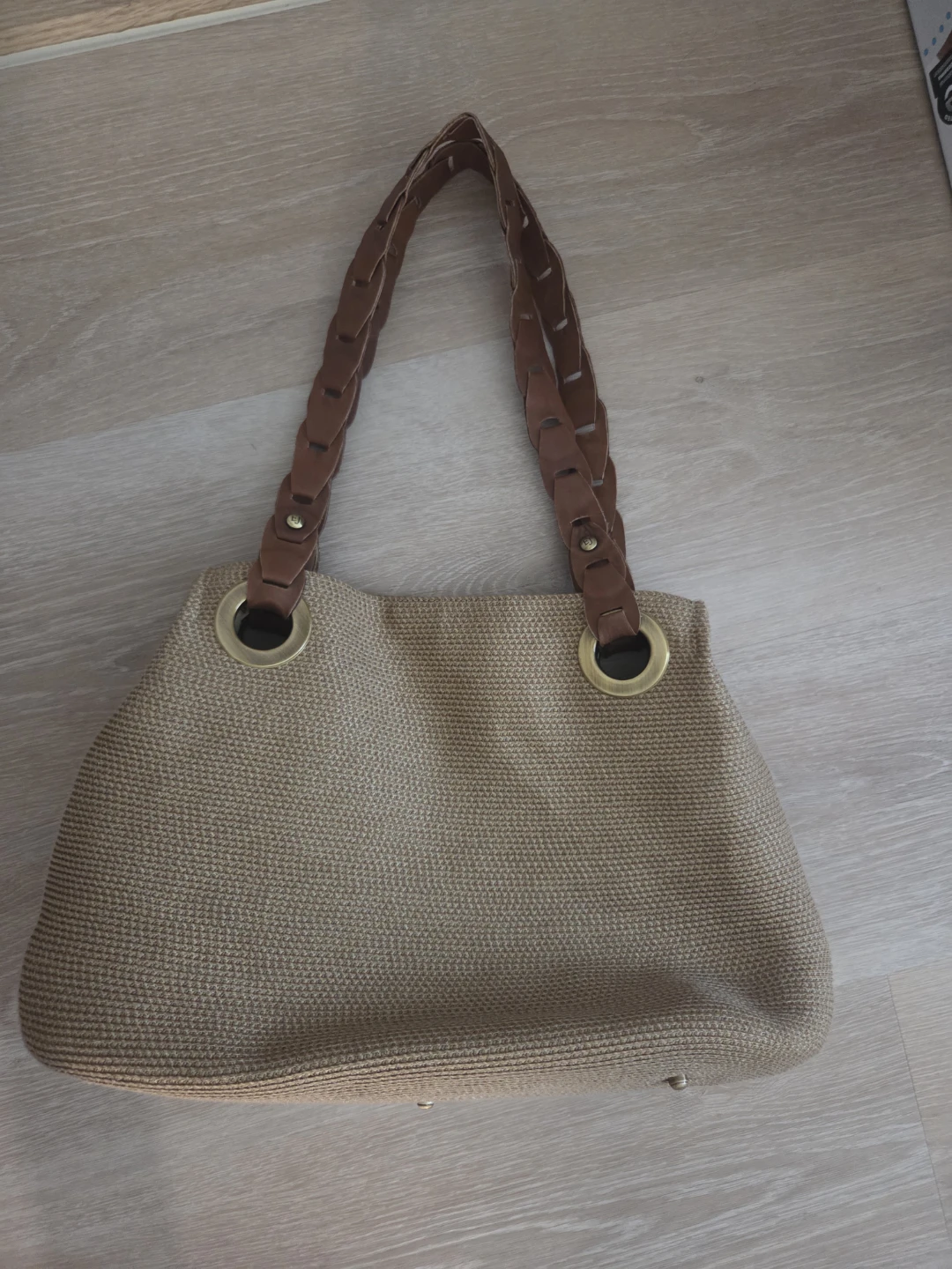 ERIC JAVITS Beige Shoulder Bag