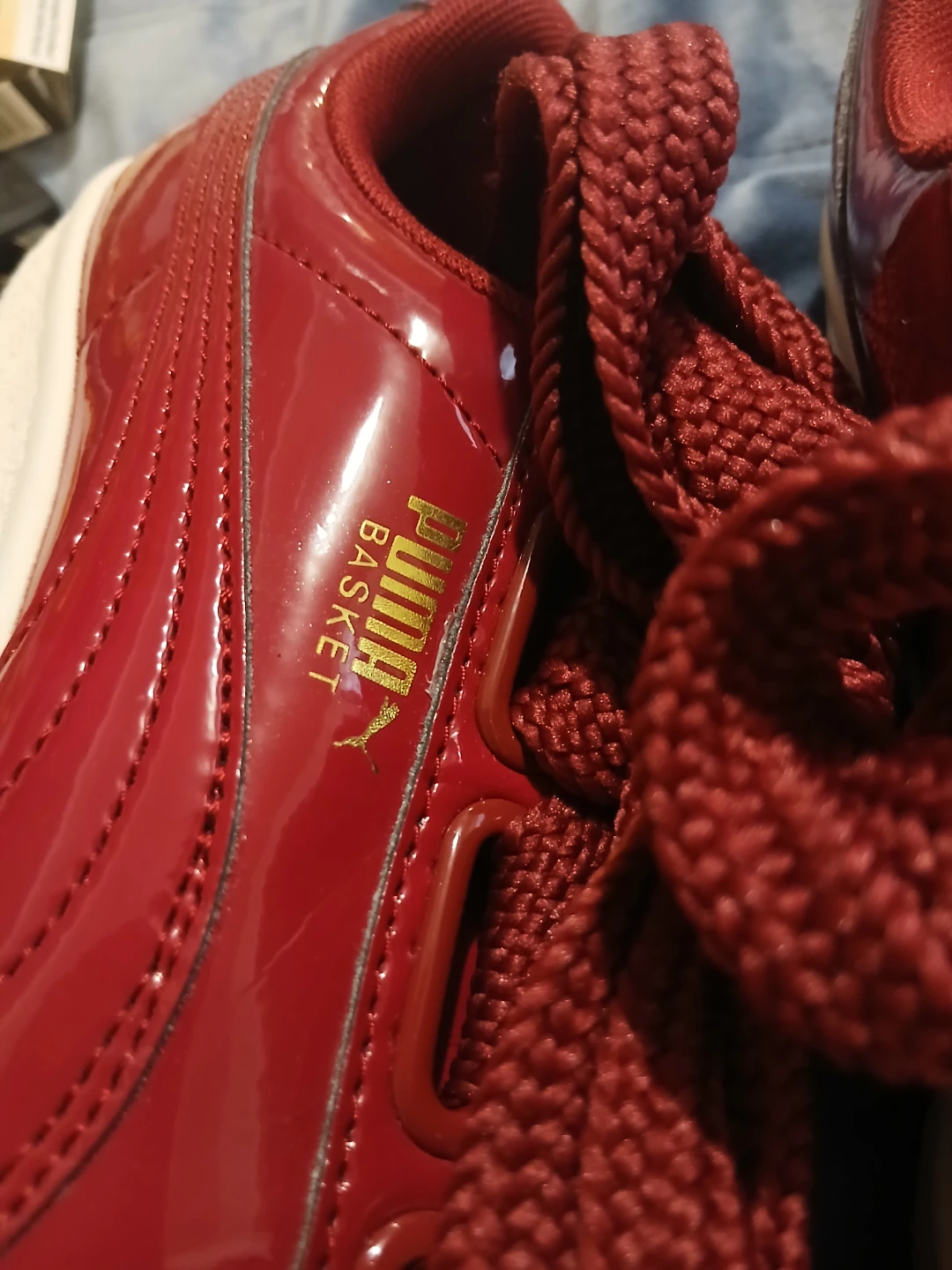 Puma Basket Classic Red Shoes - Size 8.5 CDN - photo 2