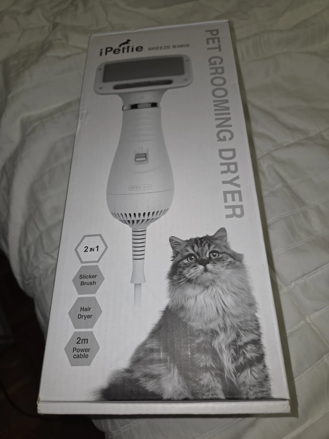 iPetfie Pet Grooming Dryer & Slicker Brush B380S