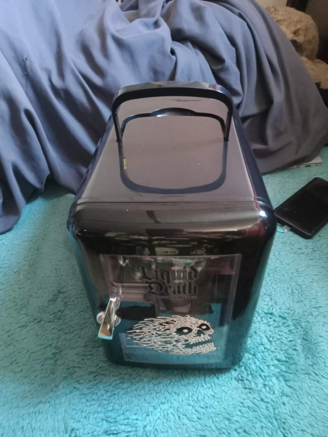 New!!! Liquid Death Mini Fridge Cooler ( Holds 9 Cans) - photo 2