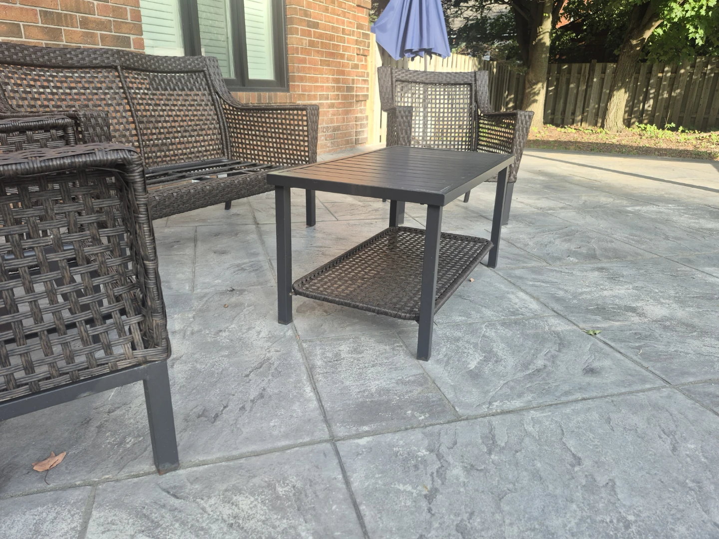 Wicker Patio Set - Loveseat, 2 Chairs & Coffee Table - photo 2