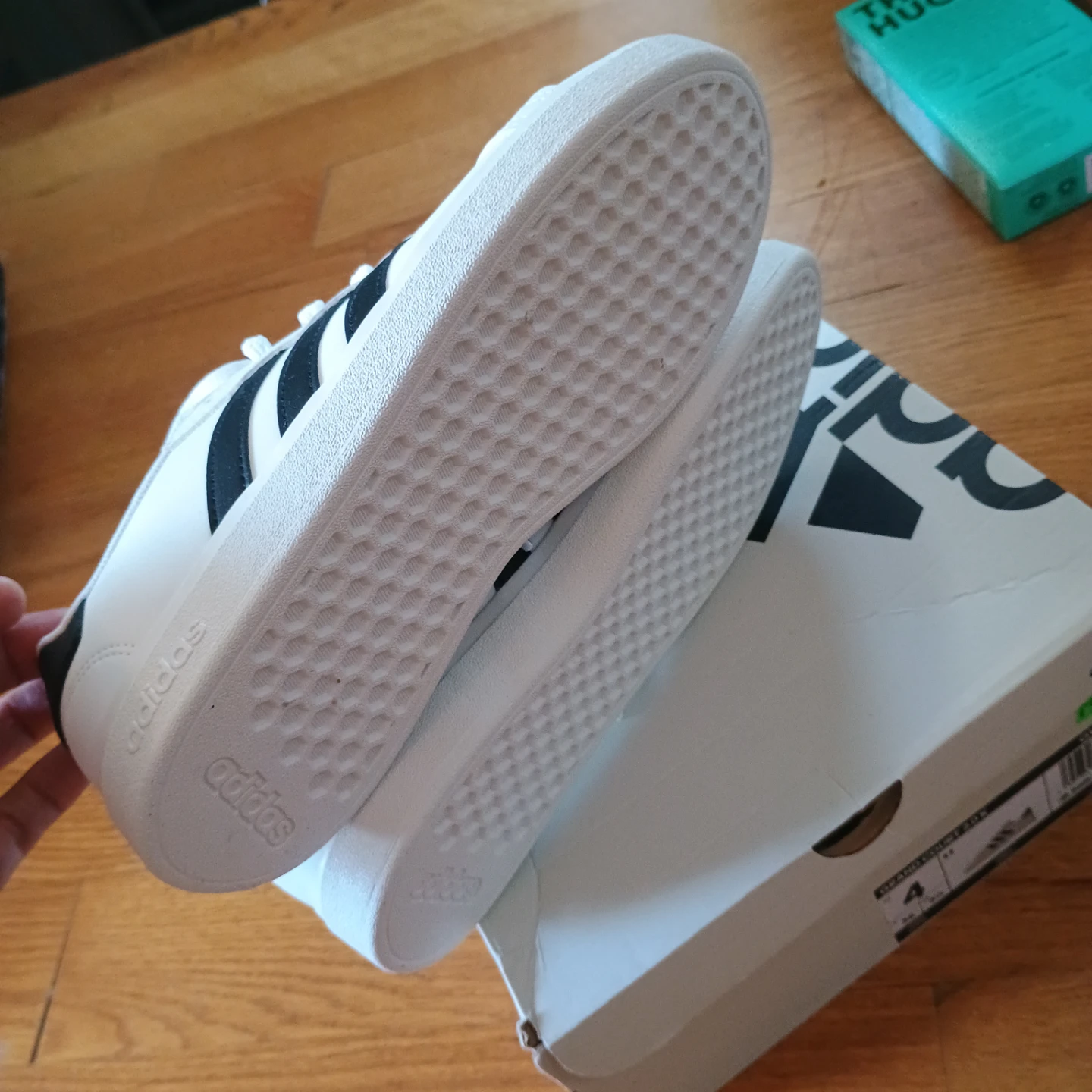 Adidas Grand Court 2.0 K Kids Tennis Shoes Size US 4 - photo 4