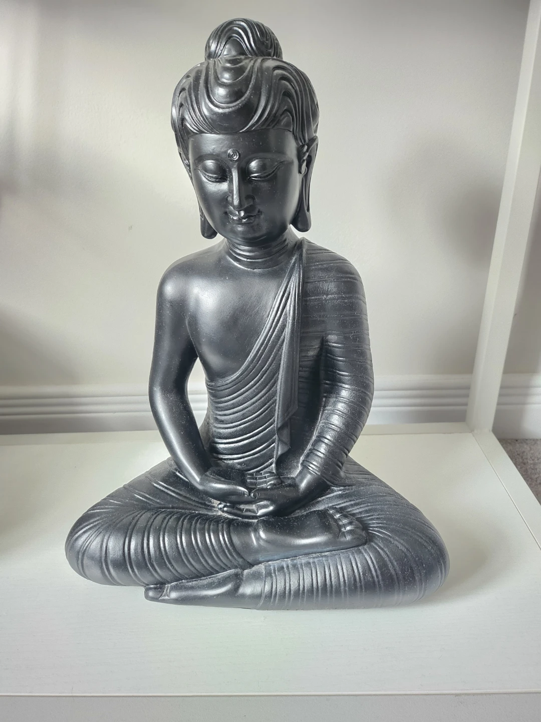 Black Sitting Buddha Figurine