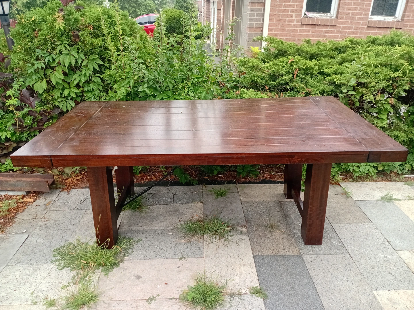 Wooden Dining Table - Dark Brown