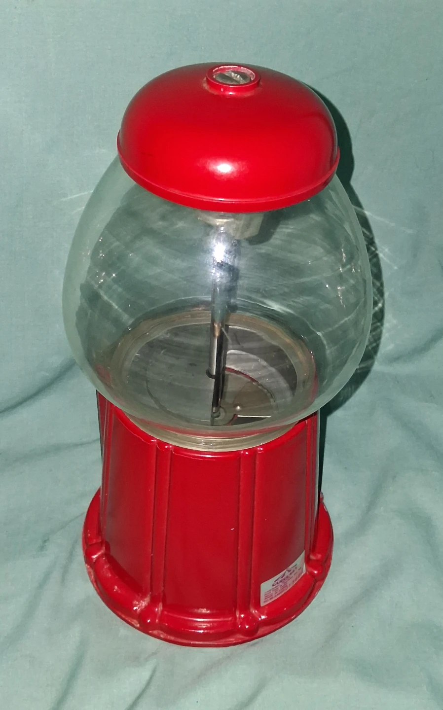 Vintage Look Red Carousel Gumball Machine Takes Quarters - photo 3