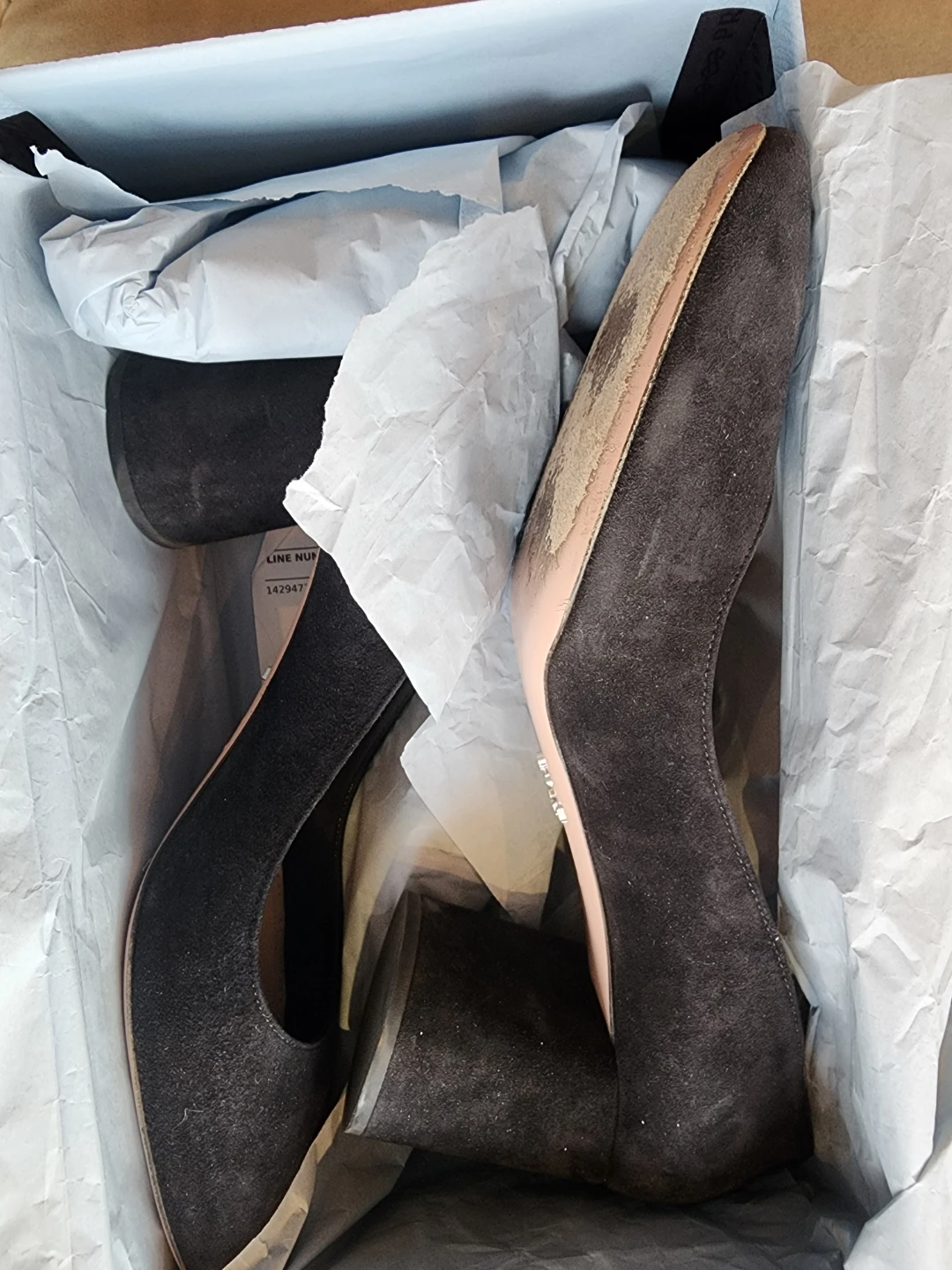 Prada Black Suede Heels - Size 36 - photo 4