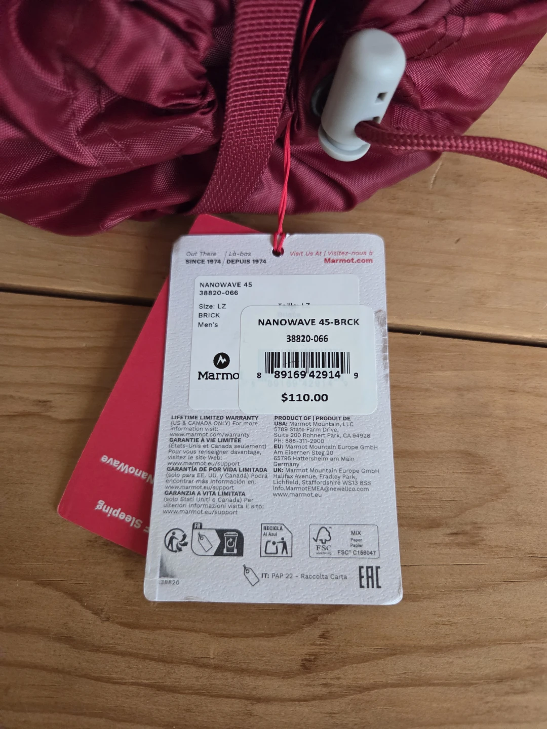 New Marmot Nanowave 45°F / 7°C Synthetic Sleeping Bag - photo 4
