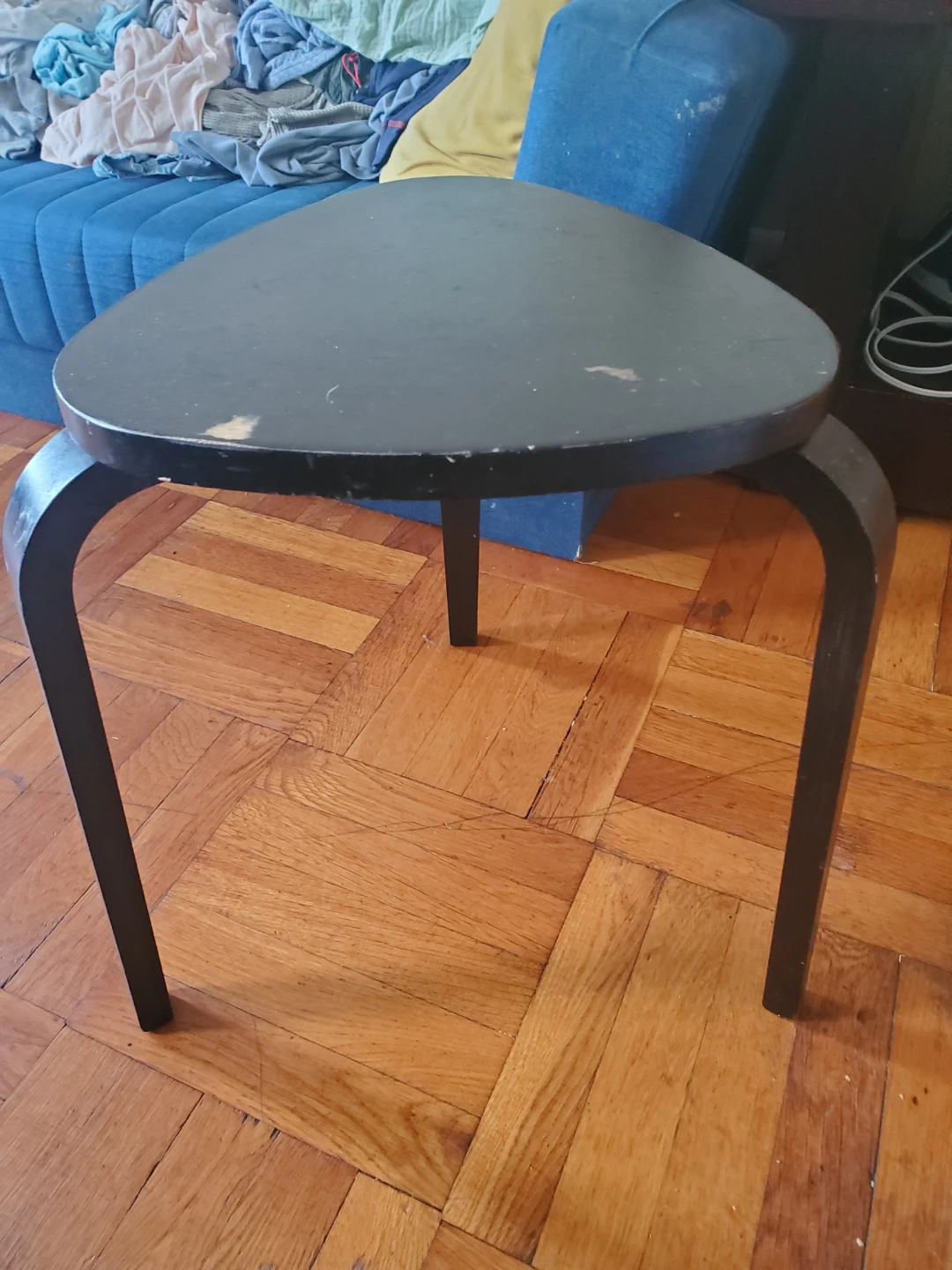 Black Triangle Side Table