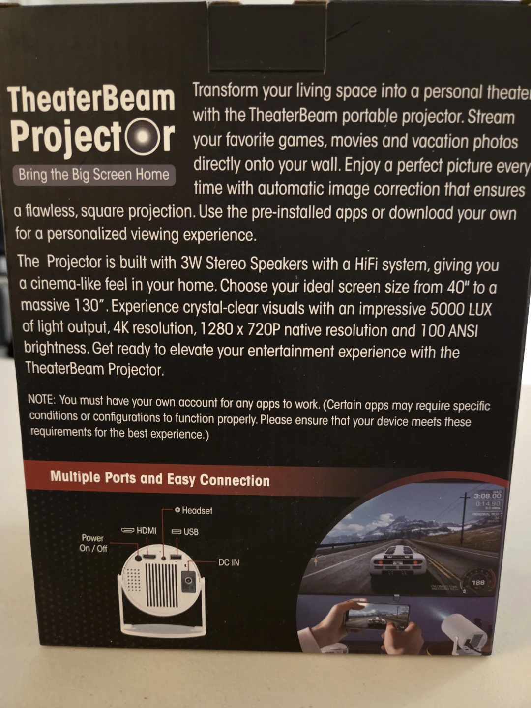 TheaterBeam Projector - photo 4