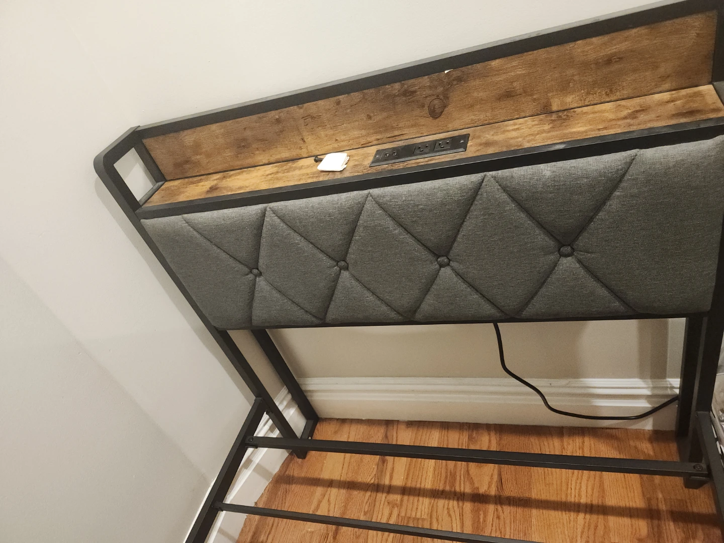 Mattress & Bed Frame with Headboard and USB Ports - photo 3