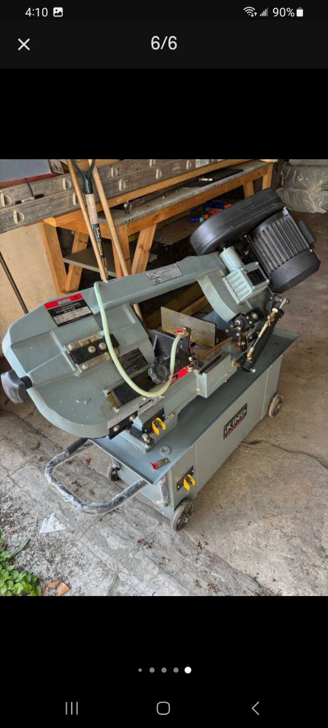 King KC 7x12 BC Bandsaw