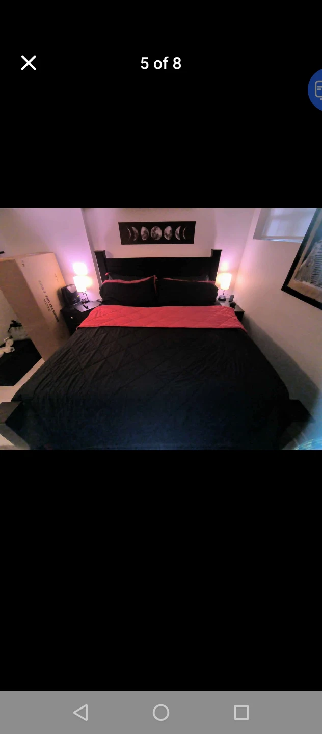 King size bed frame, Brand: Ashley shay - photo 5