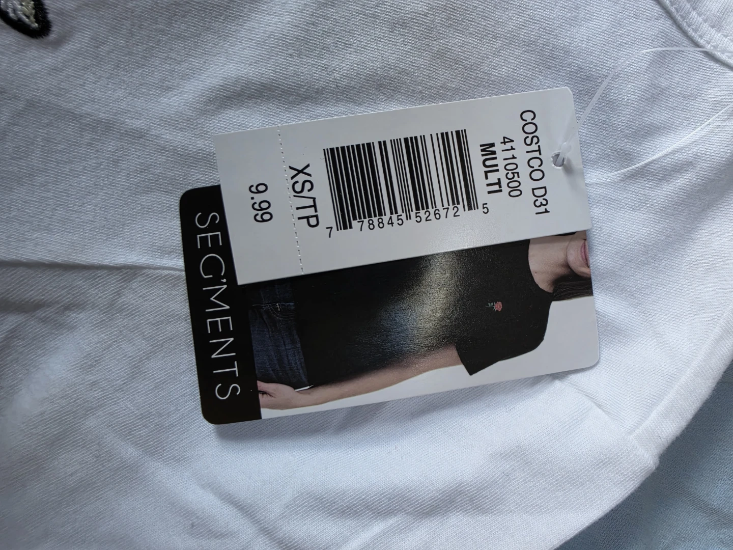 Segments T-Shirts - White & Light Blue - XS/TP - photo 3