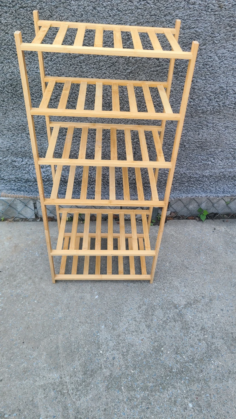 Wooden 5-Tier Shelf Unit - photo 4