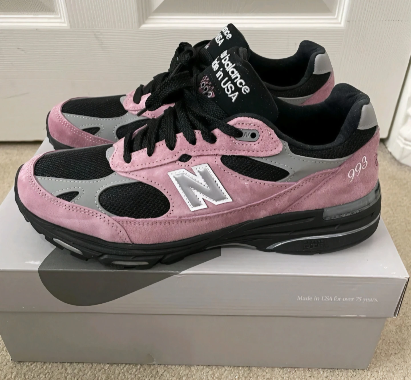 New Balance 993 Made in USA Pink Sneakers Men Size 10.5 - photo 3