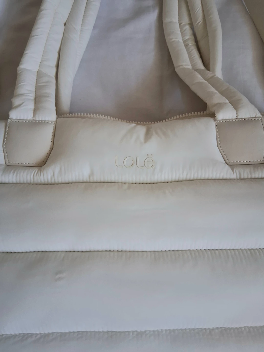Lole White Puffer Tote Bag - photo 3