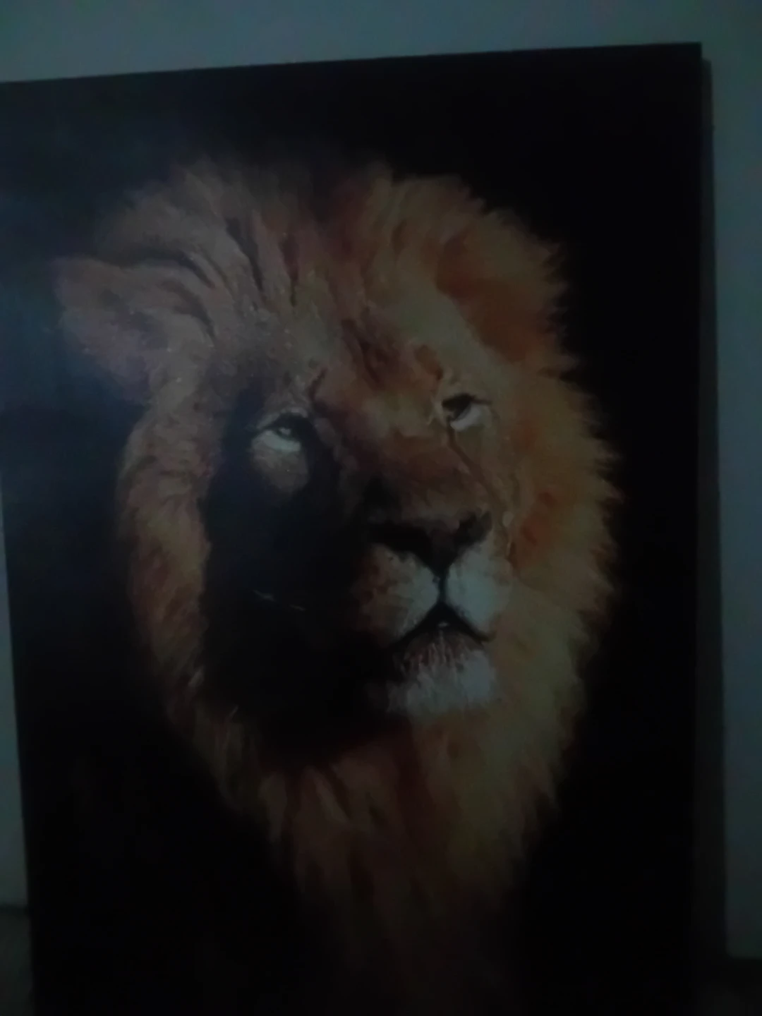 Painting of a Lion's Head