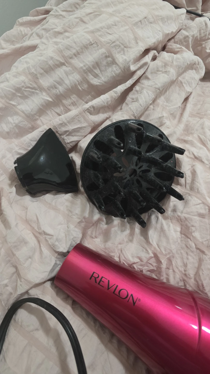 Revlon Pink Hair Dryer with Attachments - photo 2