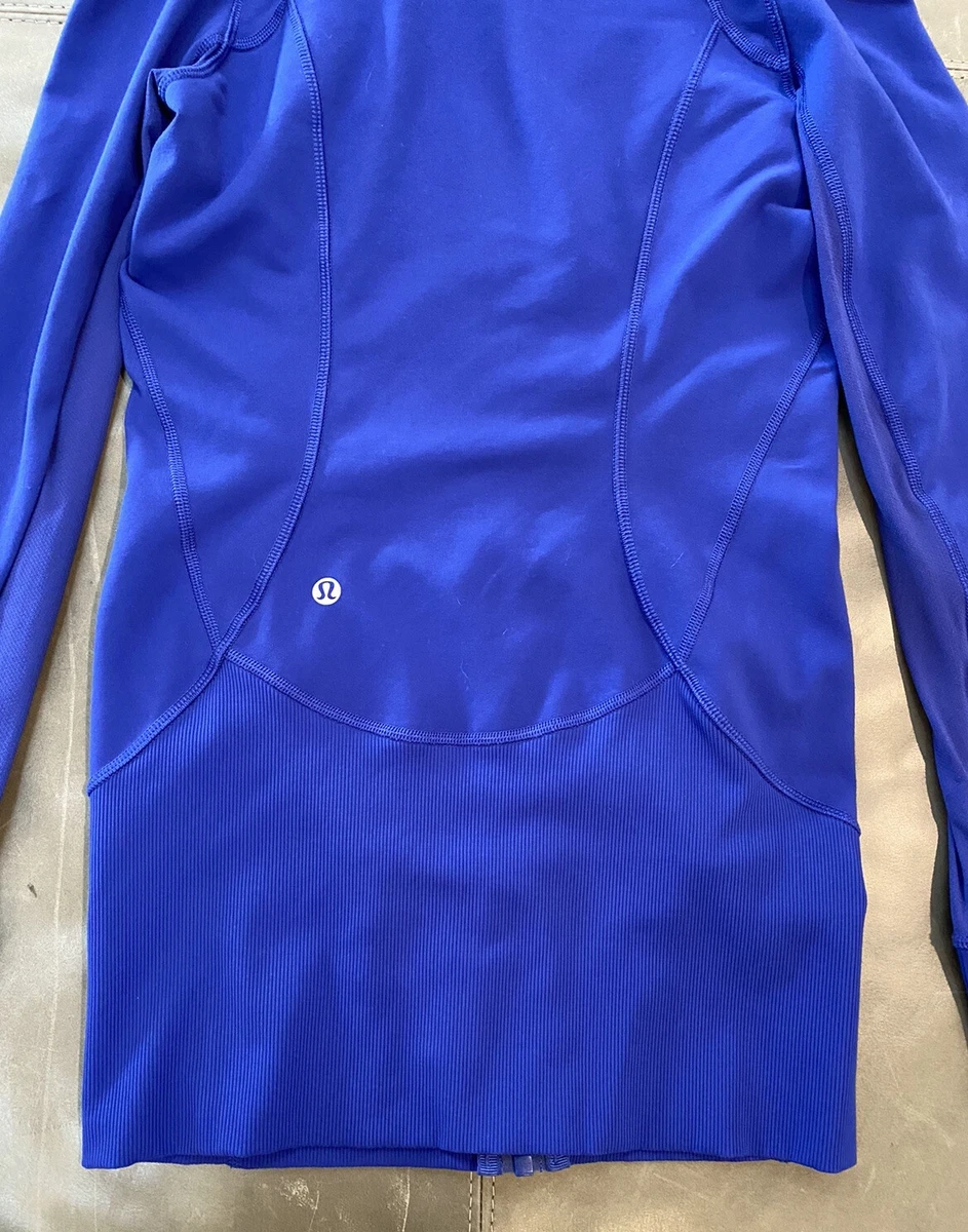 Lululemon Athletica Blue Full Zip Hoodie Jacket Size 4 - photo 2