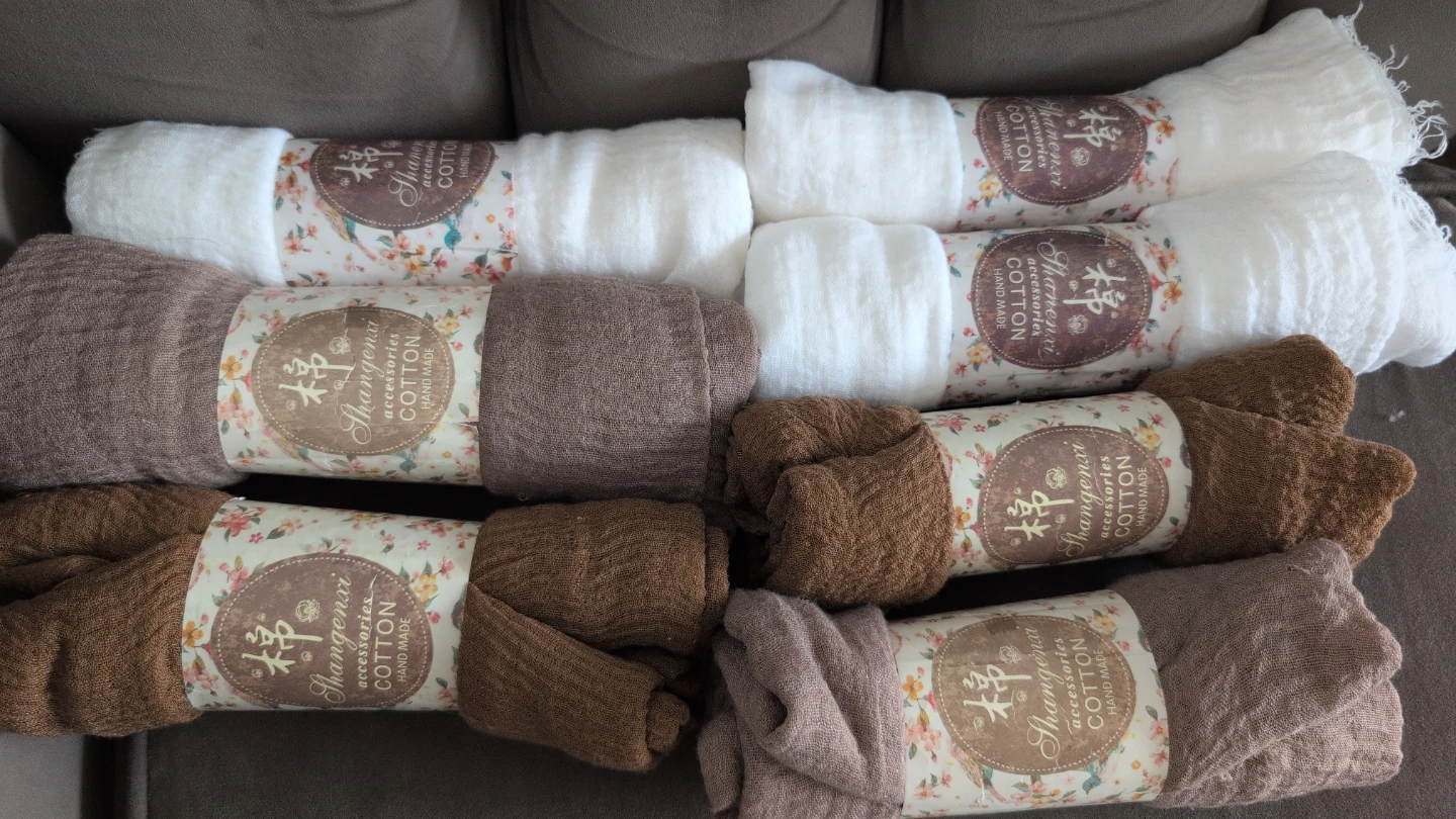 Shangenxi Cotton Scarves - Assorted Colours