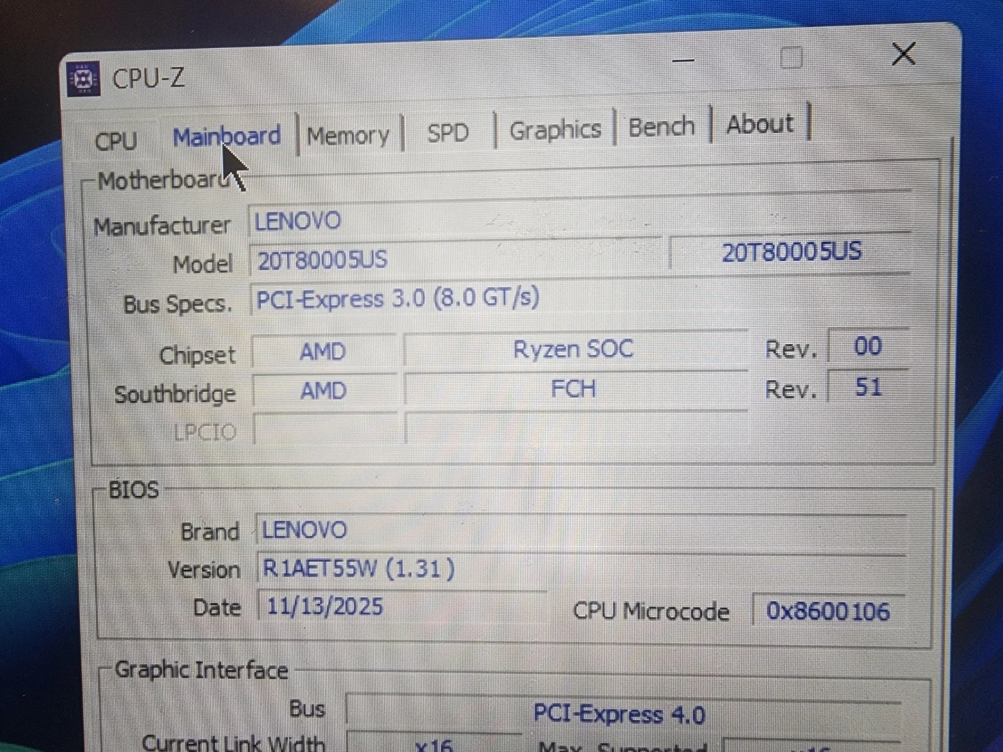 Lenovo Laptop 20T80005US AMD Ryzen 5 - photo 4