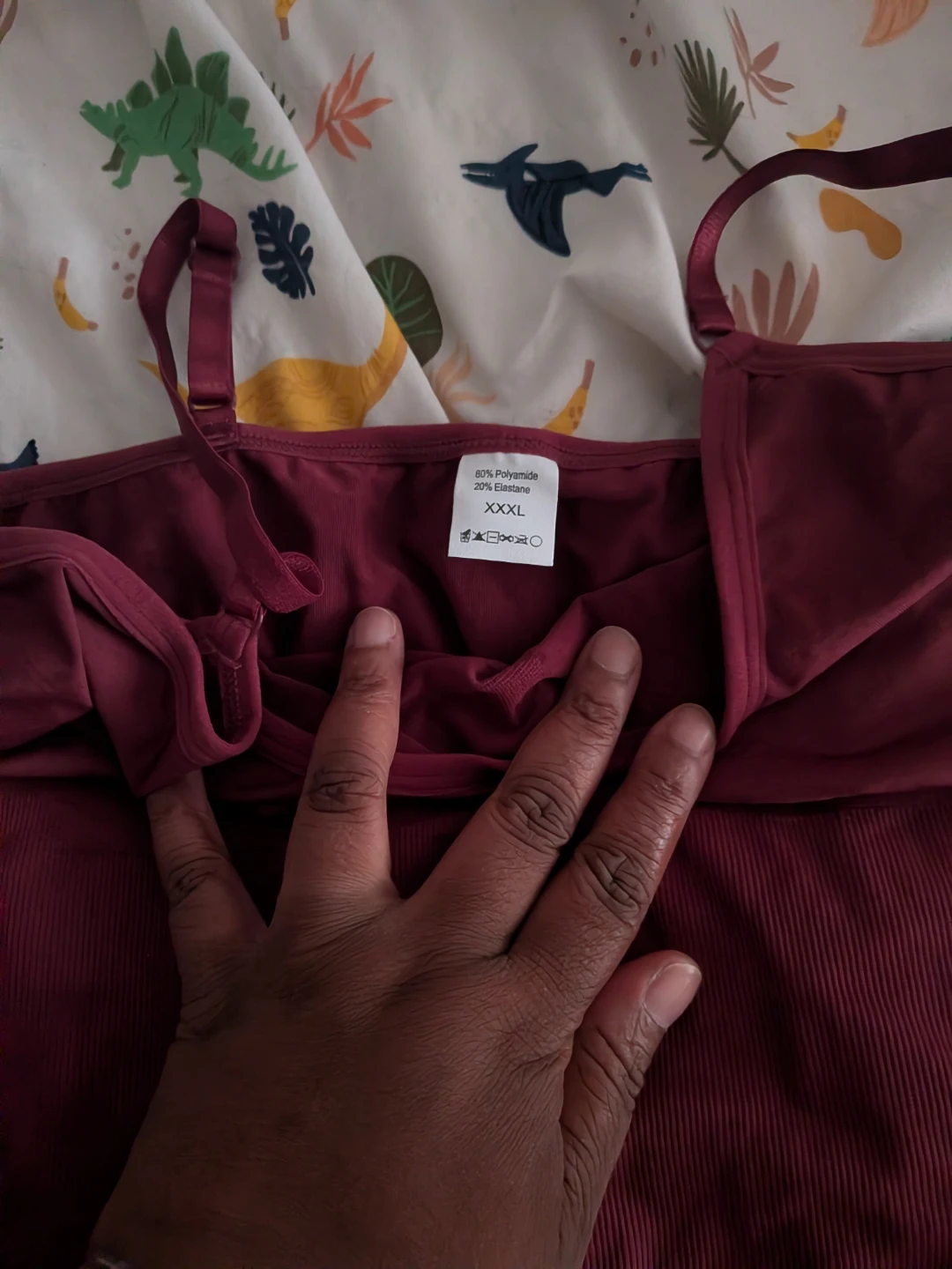 Shapewear Bodysuit Burgundy - photo 4