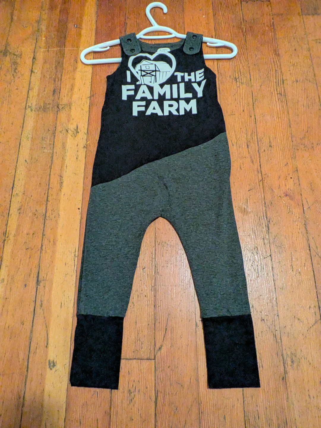One of a Kinda "I Love The Family Farm" Romper