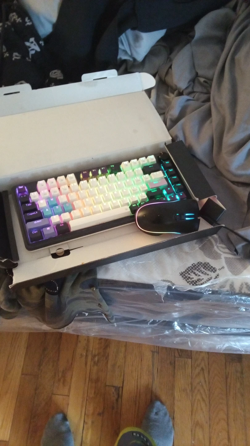 Gaming Keyboard and Mouse Combo with RGB Lighting
