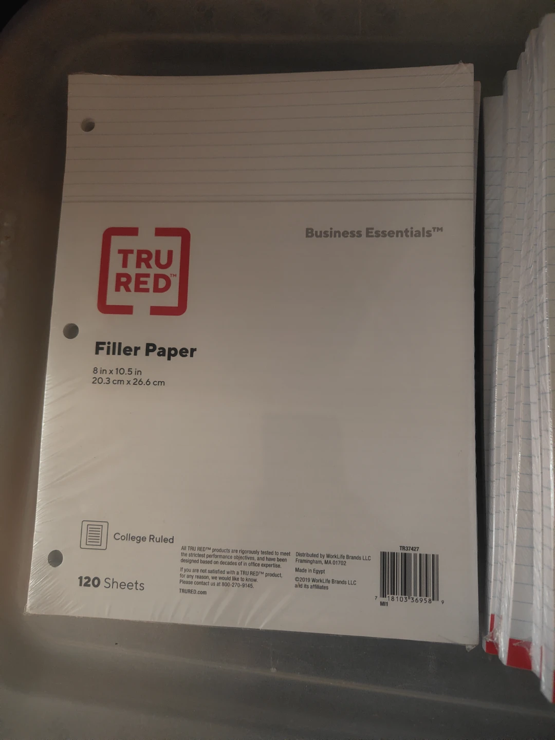Loose leaf Paper College Ruled 120 Sheets 8" x 10.5" - photo 2