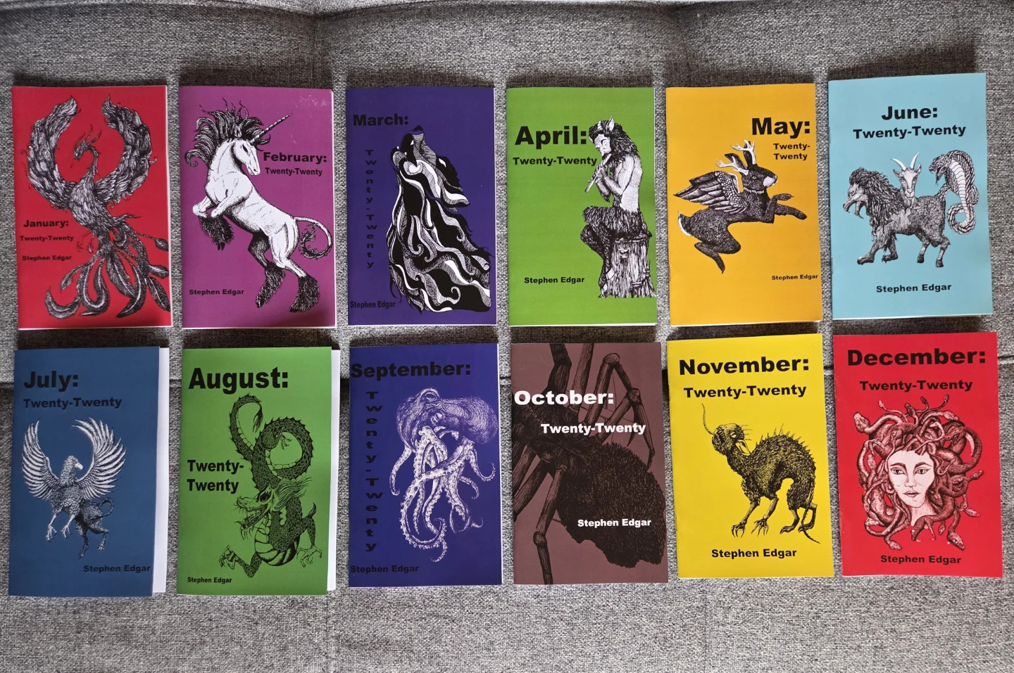 Stephen Edgar 2020 Monthly Chapbook Collection of Poetry