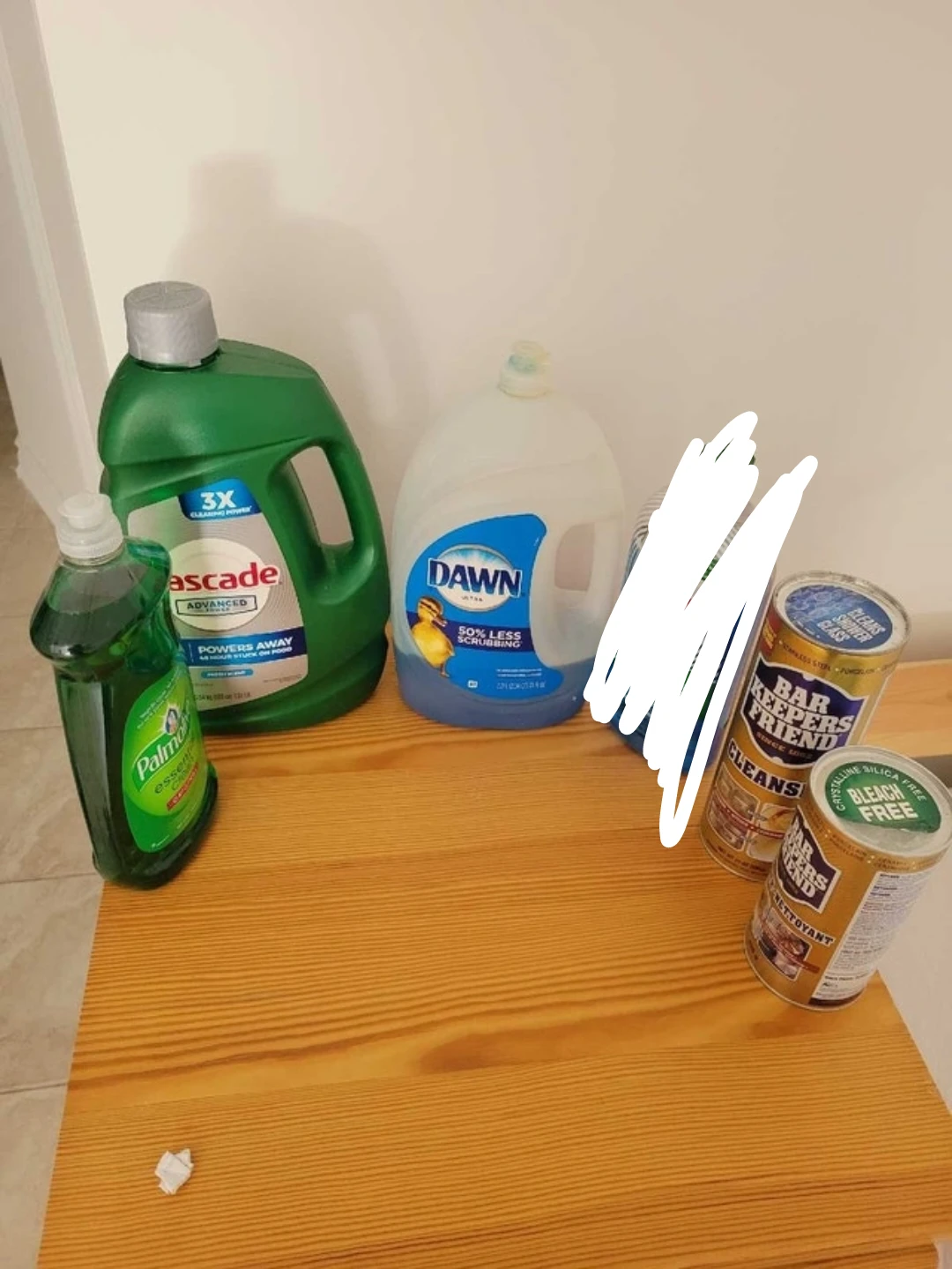 Dish detergent and dishwasher Cleaning Supply Bundle