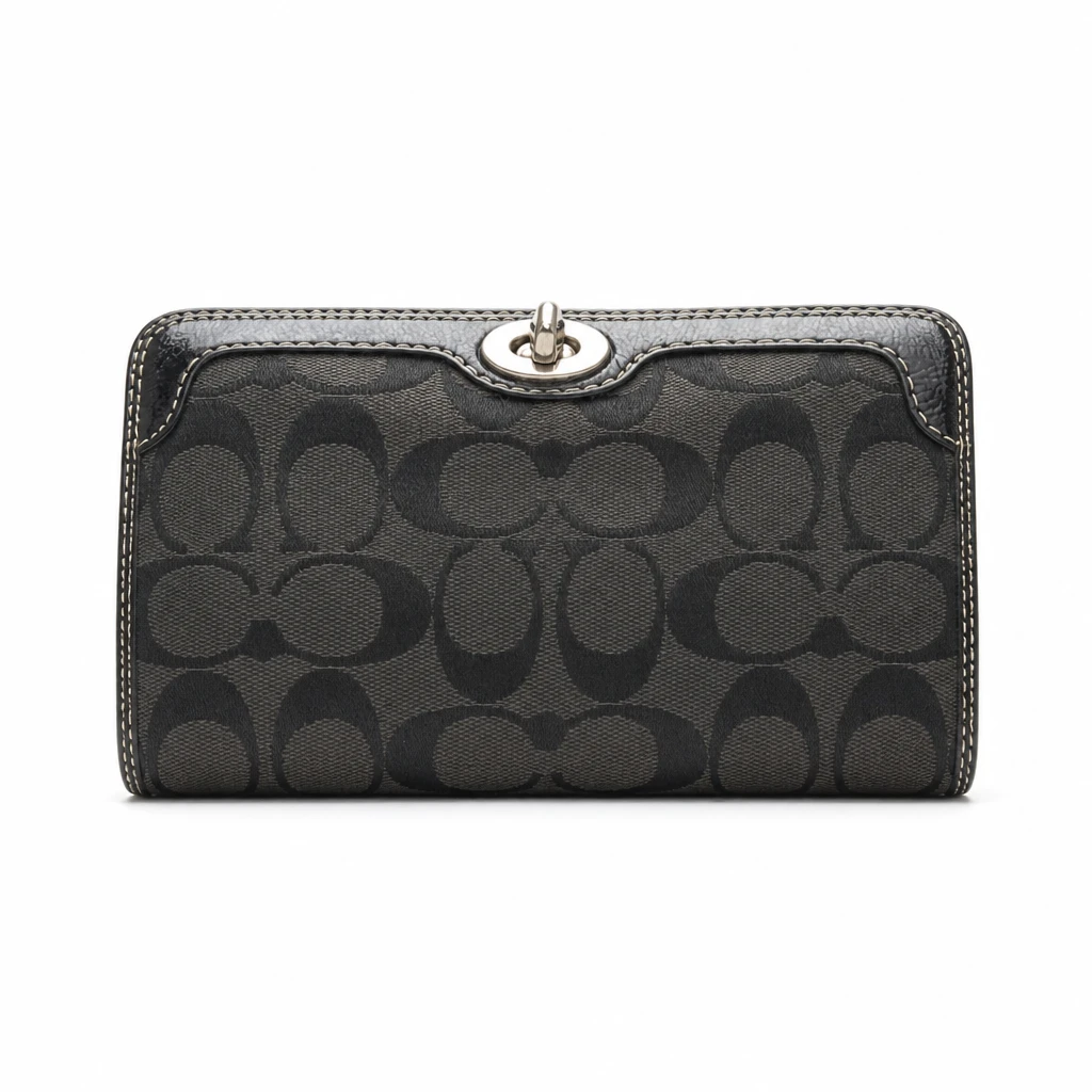 Coach Y2K Vintage Signature Turnlock Wristlet - photo 4