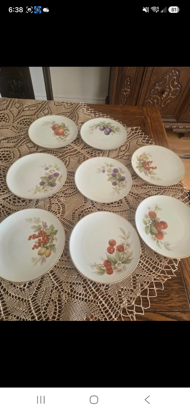 Hutschenreuther Selb Plate Set - Fruit Design - photo 3