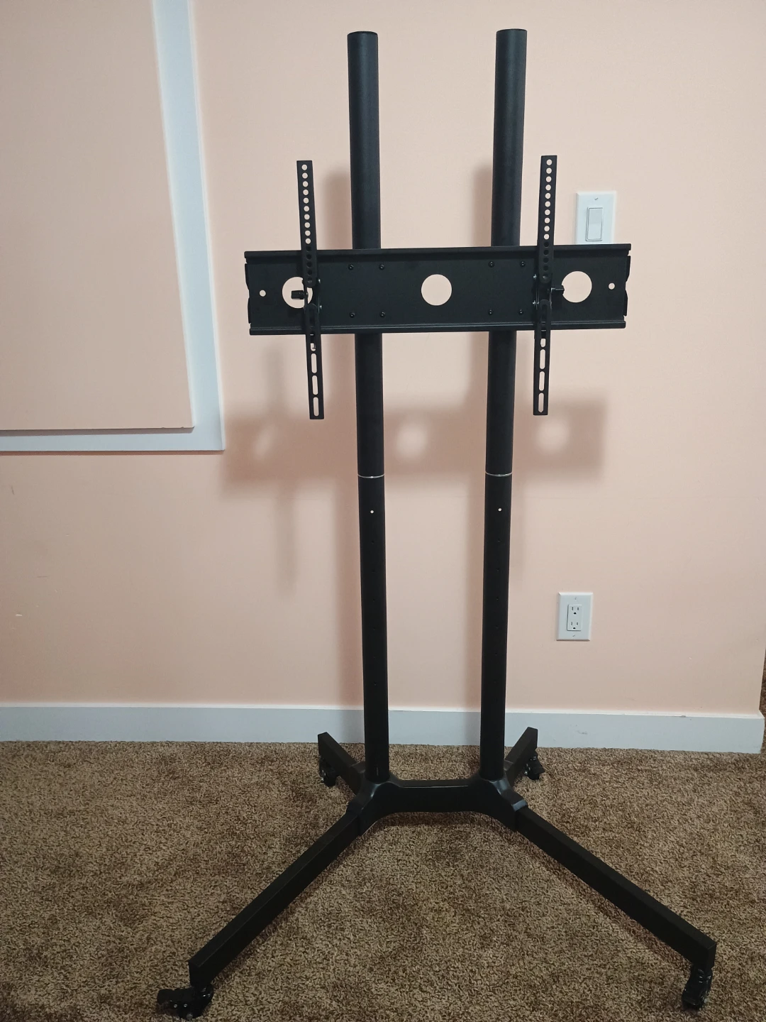 Rolling TV Stand with Shelf - photo 3