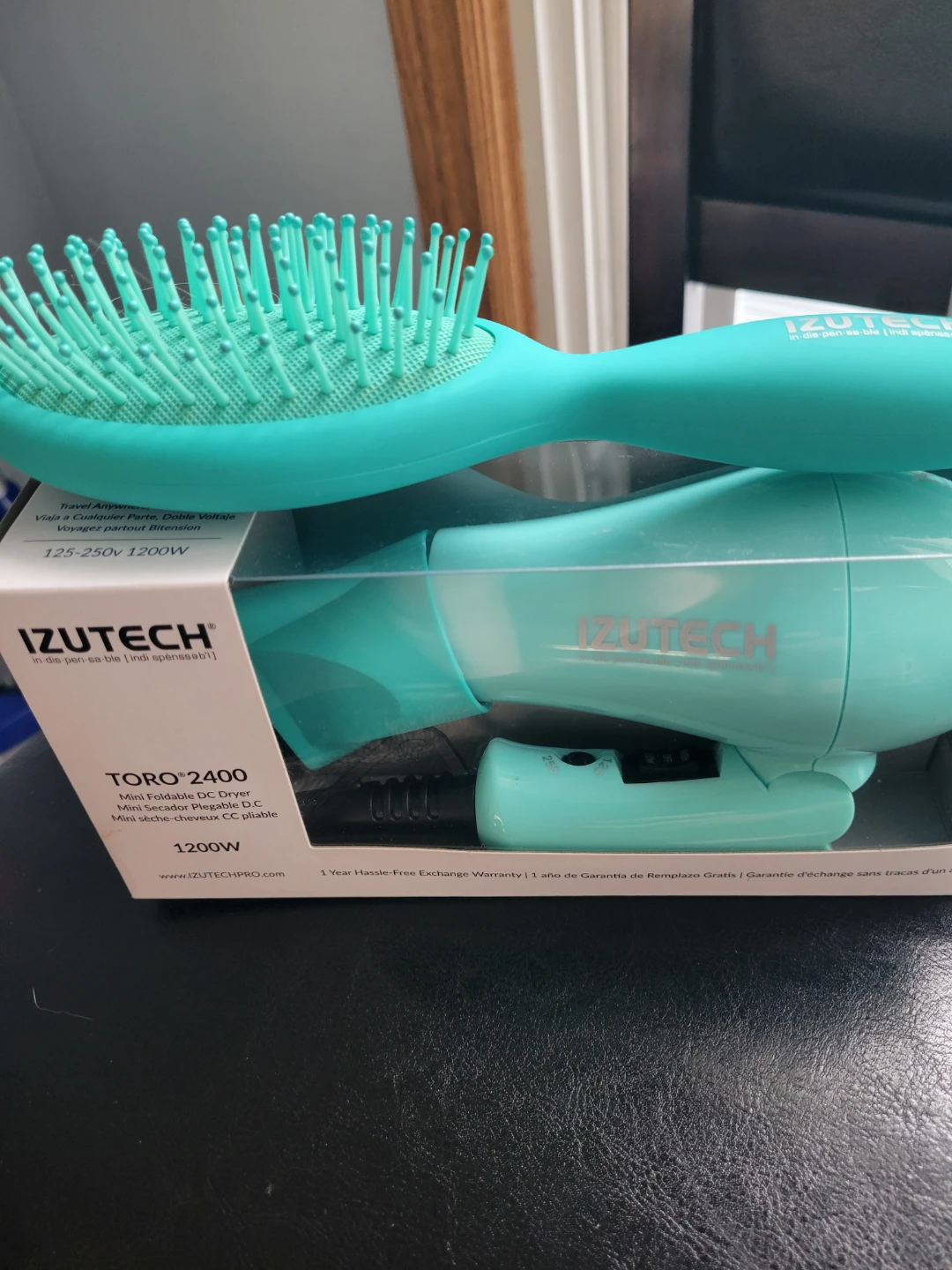 IZUTECH TORO 2400 Mini Dual Voltage Hair Dryer & Brush Set