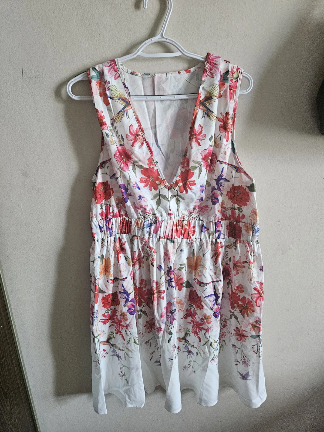 Floral Print V-Neck Dress XL - photo 3