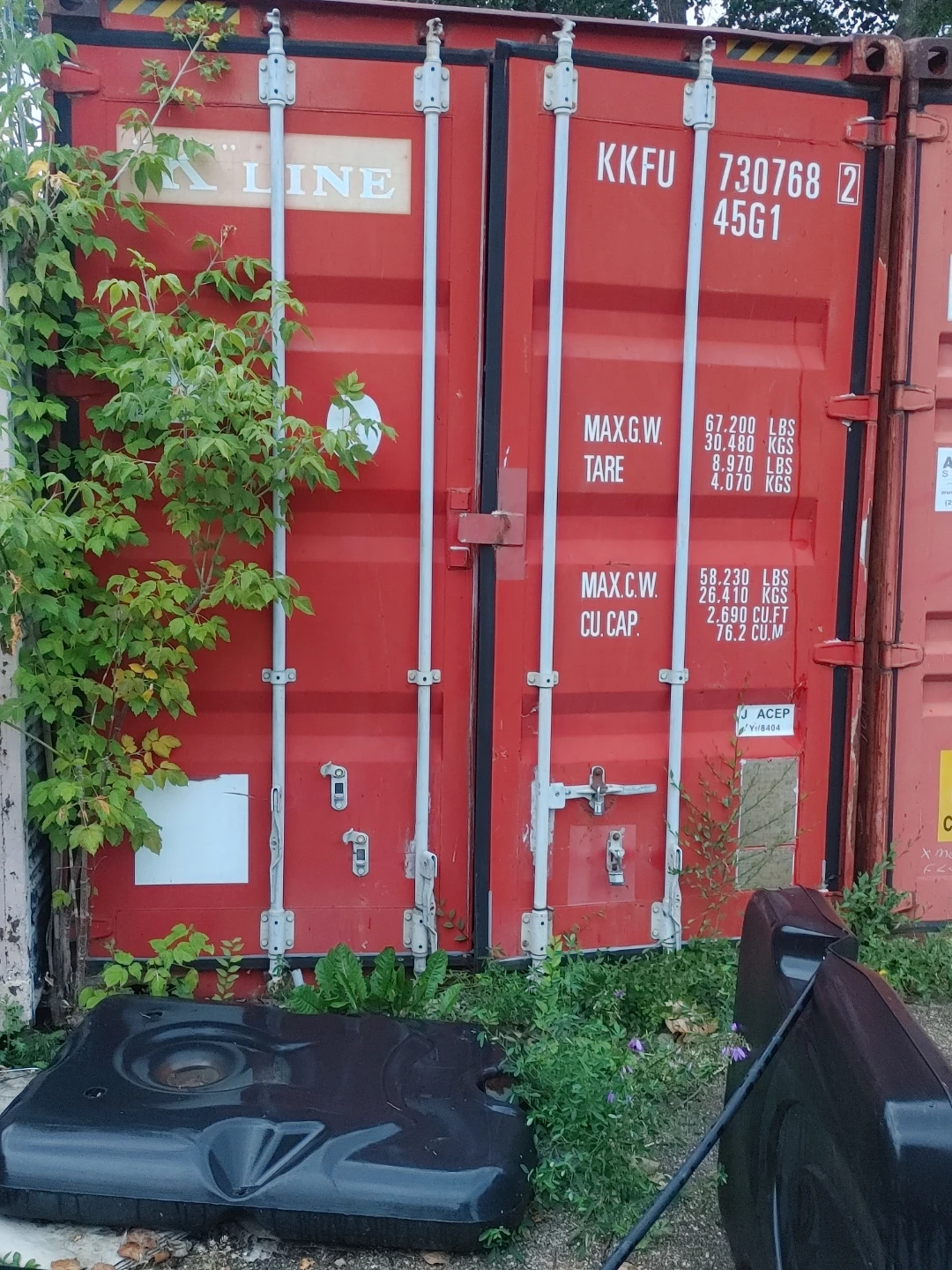 40 Ft K-Line 45G1 Shipping Container