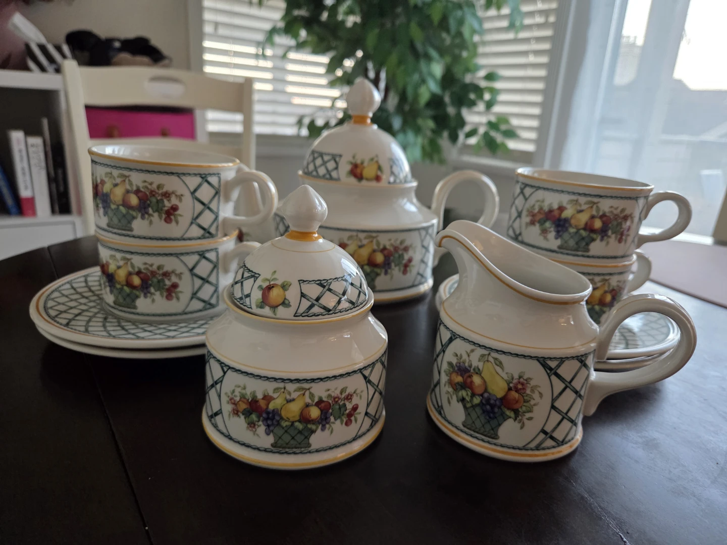 Villeroy & Boch "Basket" Tea Set (Made in West Germany)