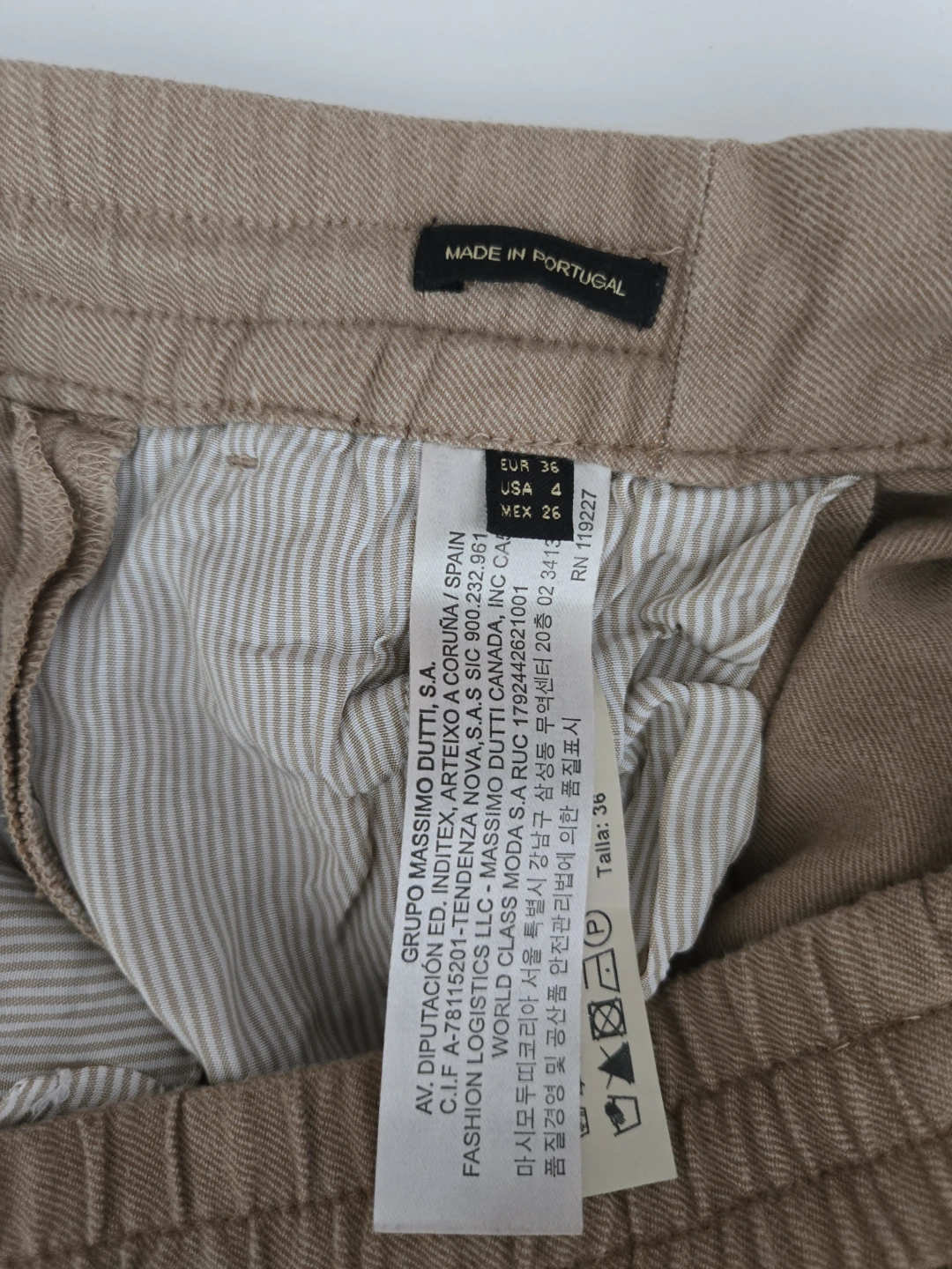 Massimo Dutti - Women's Beige Pants Size 36 - photo 3