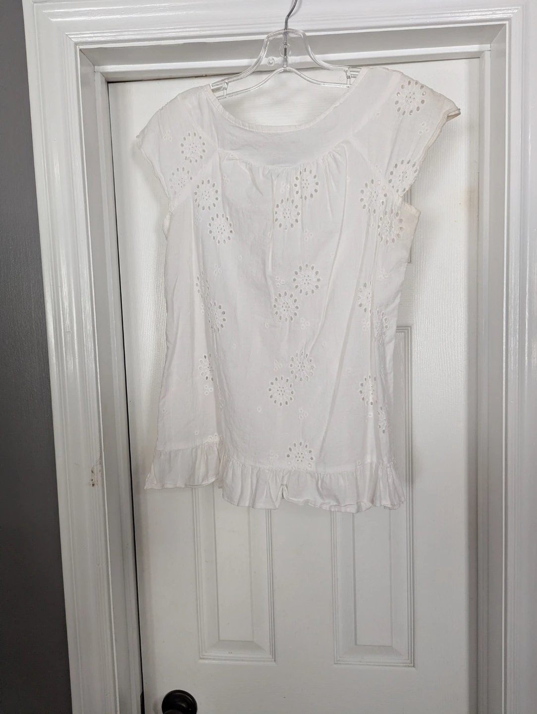 White Eyelet Blouse