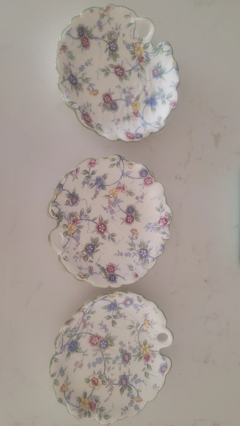 Vintage Floral Serving Tray Set