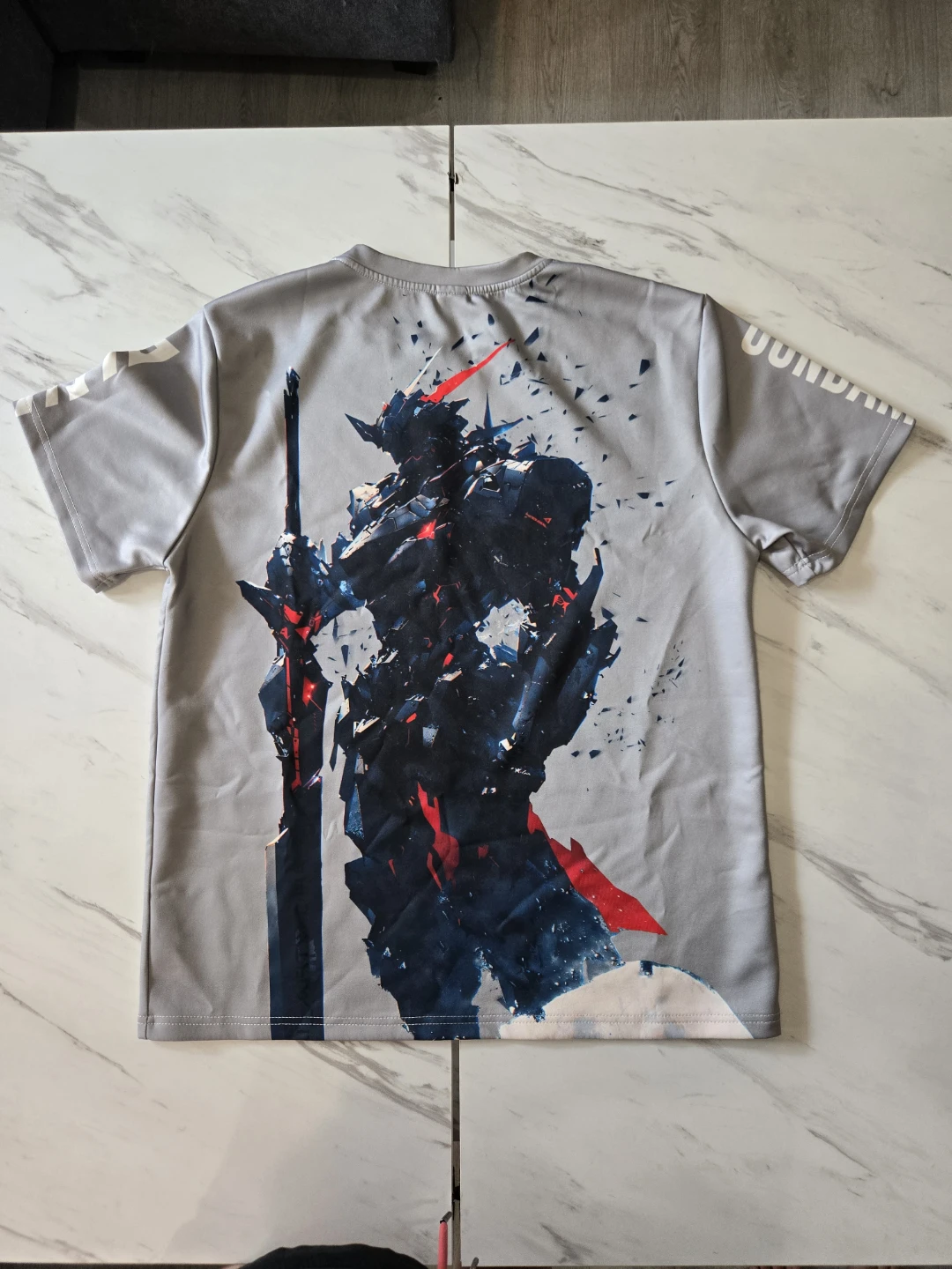 Gundam Graphic Anime Dry-Fit T-Shirt - Gray - photo 2